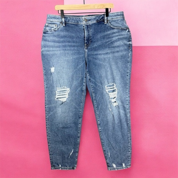 Lane Bryant Denim - Lane Bryant Flex Magic Waistband Signature Fit Mid-Rise Boyfriend Sz 16 Jeans